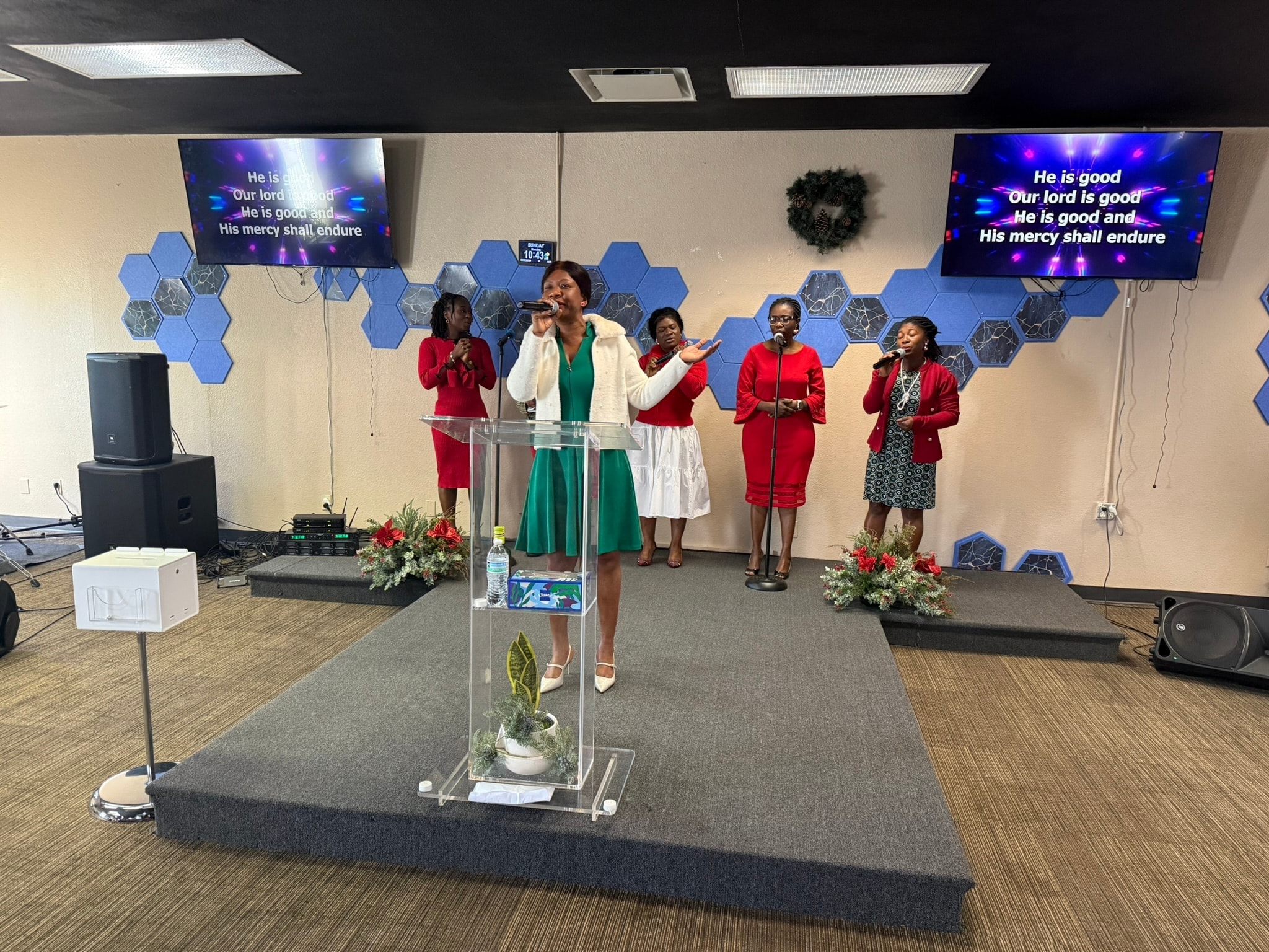 THM worship team singing